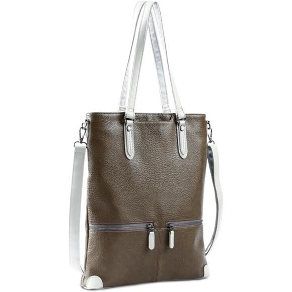 Handbags - Laptop Tote Bag, Leather Work Tote for Computer Bag Waterproof